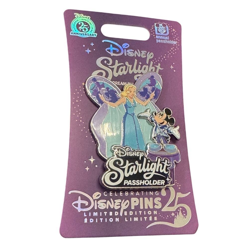2025 Disney Parks Starlight Parade Mickey Mouse Blue Fairy AP Pin LE 5000